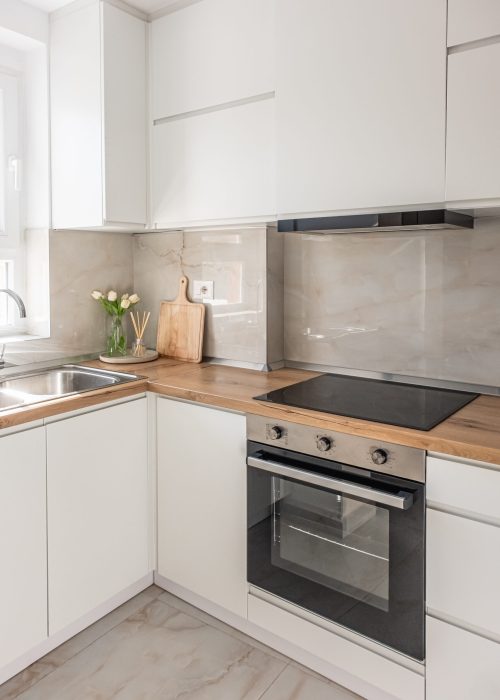 A kitchen interior